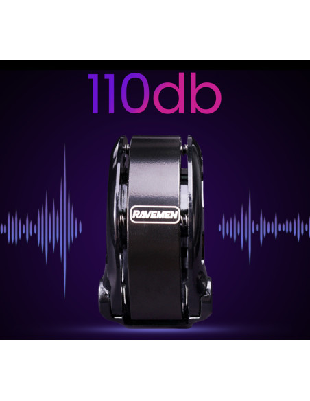 SONNETTE de vélo RAVEMEN 110dB - Q1