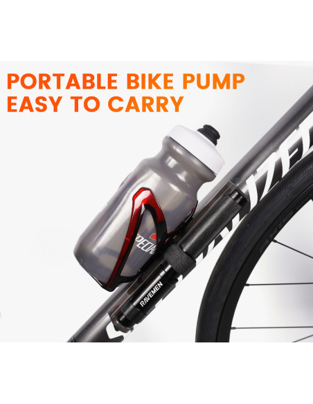 Mini pompe vélo - RAVEMEN MP01