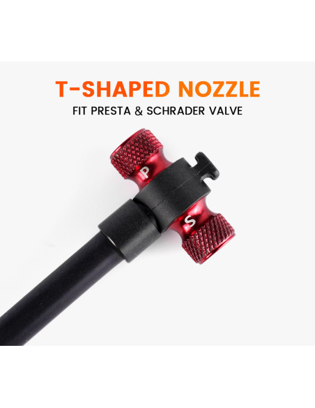 Mini pompe à pied vélo - RAVEMEN MP02