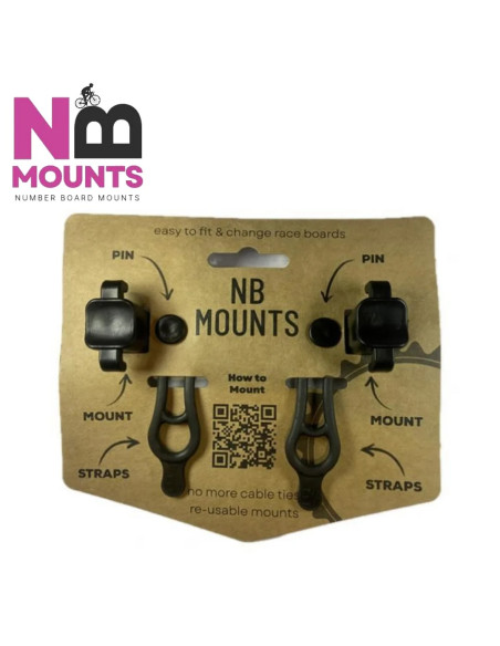 PORTE PLAQUE de course - NB MOUNTS
