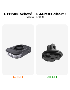 Lampe avant RAVEMEN FR 500 - Garmin/Wahoo