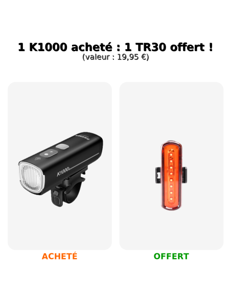 PROMO RAVEMEN K1000 (lampe arrière TR30 offerte)