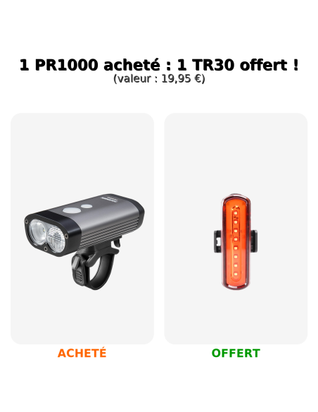 PROMO RAVEMEN PR1000 (lampe arrière TR30 offerte)