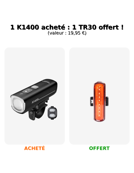 PROMO RAVEMEN K1400 (lampe arrière TR30 offerte)
