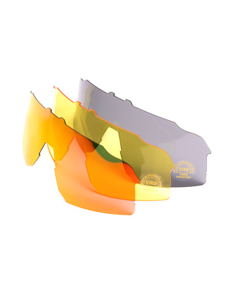 LUNETTES de vélo 3 verres polarisés RAVEMEN - CG03