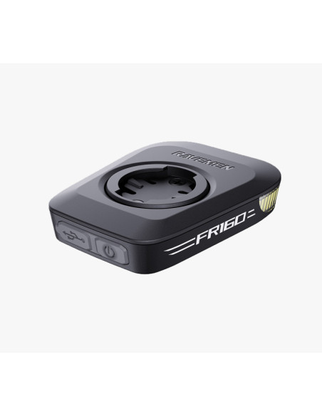 Lampe avant RAVEMEN FR 160 - fixation ALUMINIUM Garmin/Wahoo