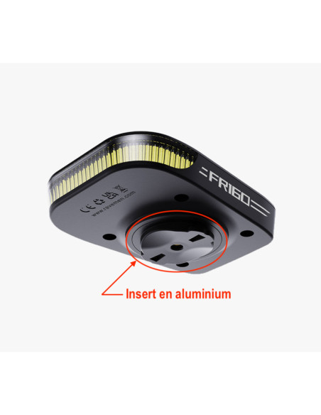 Lampe avant RAVEMEN FR 160 - fixation ALUMINIUM Garmin/Wahoo